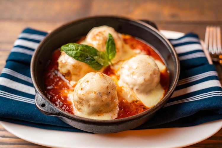 Chix meatballs in a bowl