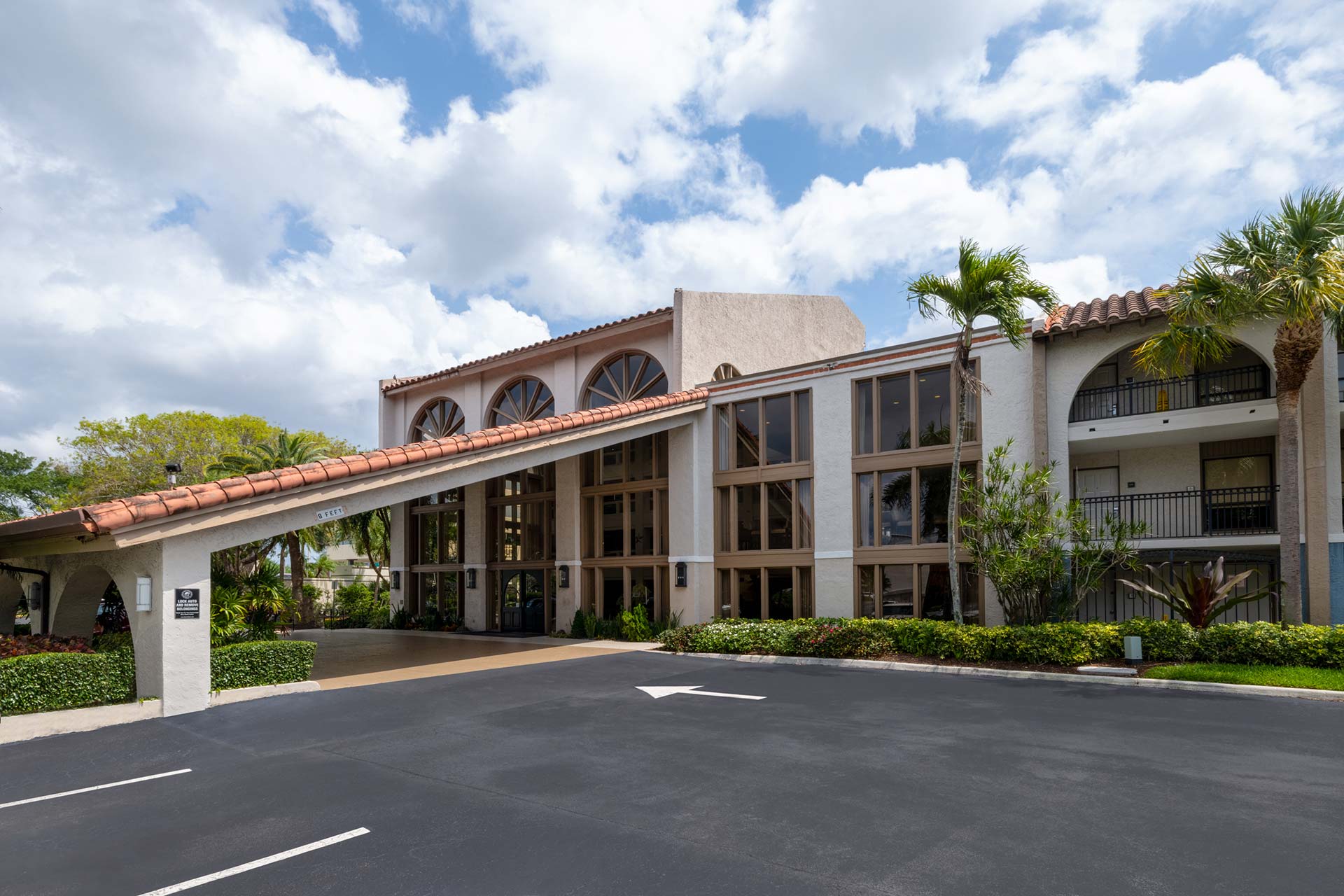 Exterior of the hotel